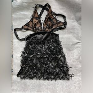 💰5$ OFF- fringe new years halter sequin strappy dress